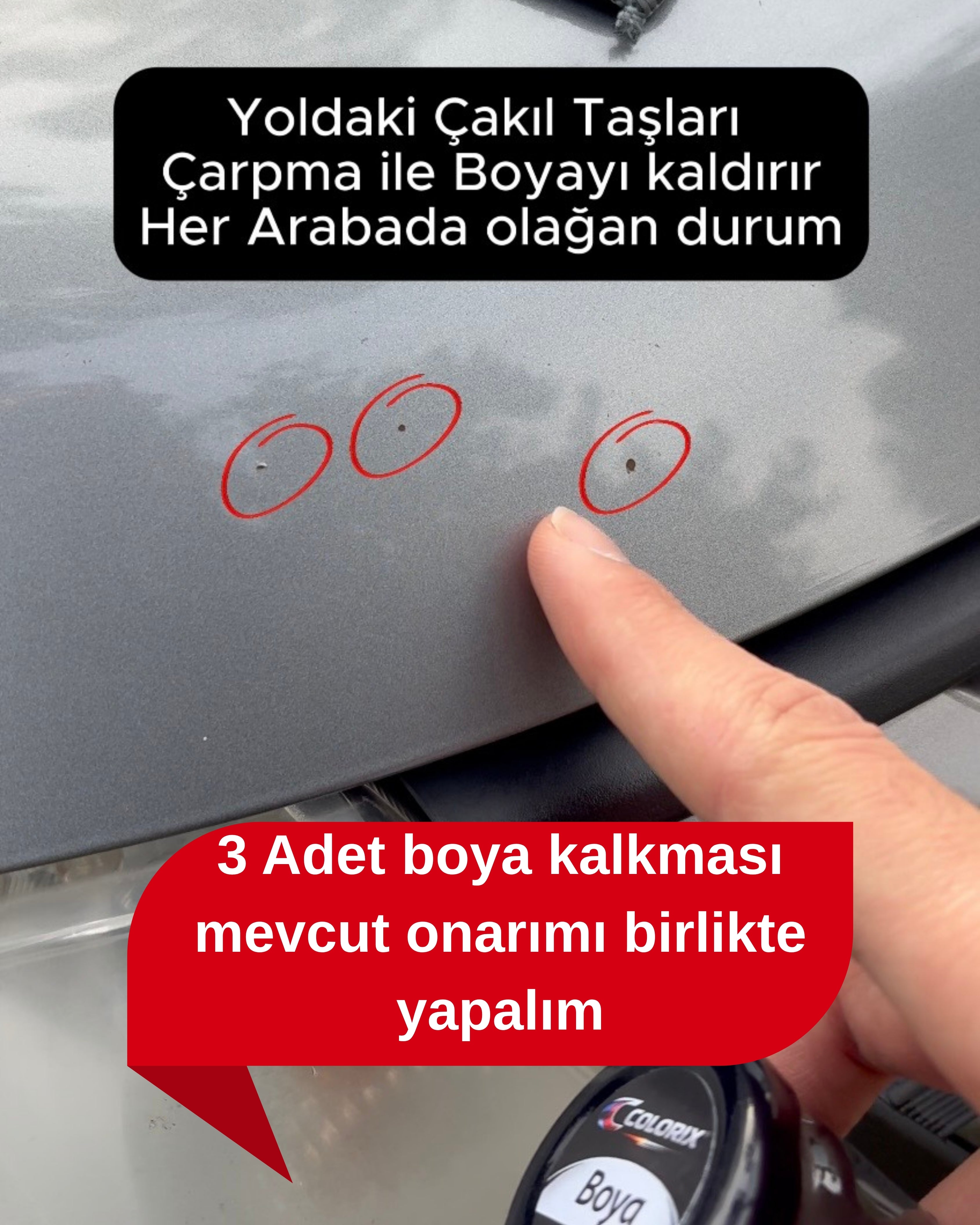 Colorix® Araç Rötuş Boya Seti – Boya Koduna Özel Çizik Onarım Seti