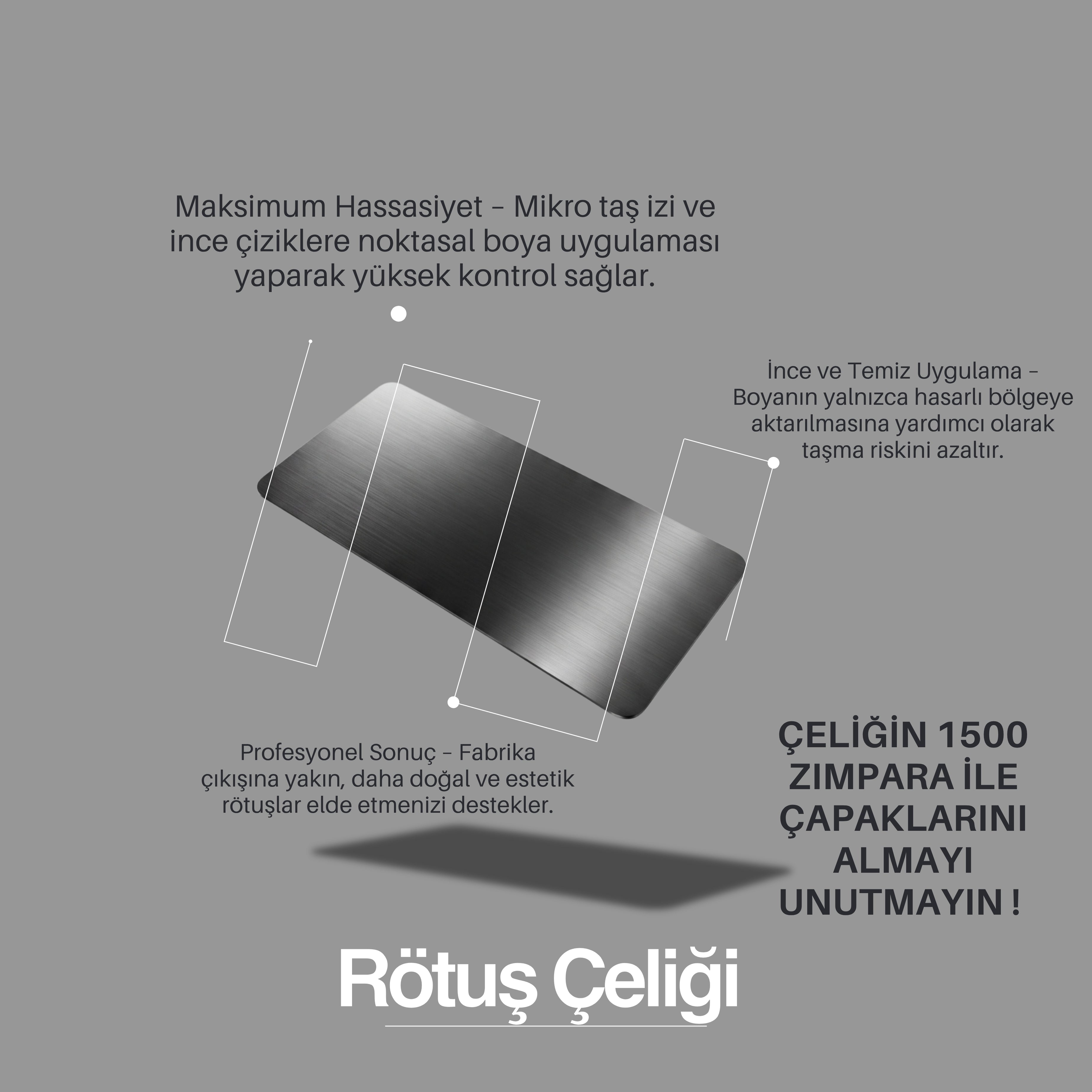 Colorix® Araç Rötuş Boya Seti – Boya Koduna Özel Çizik Onarım Seti