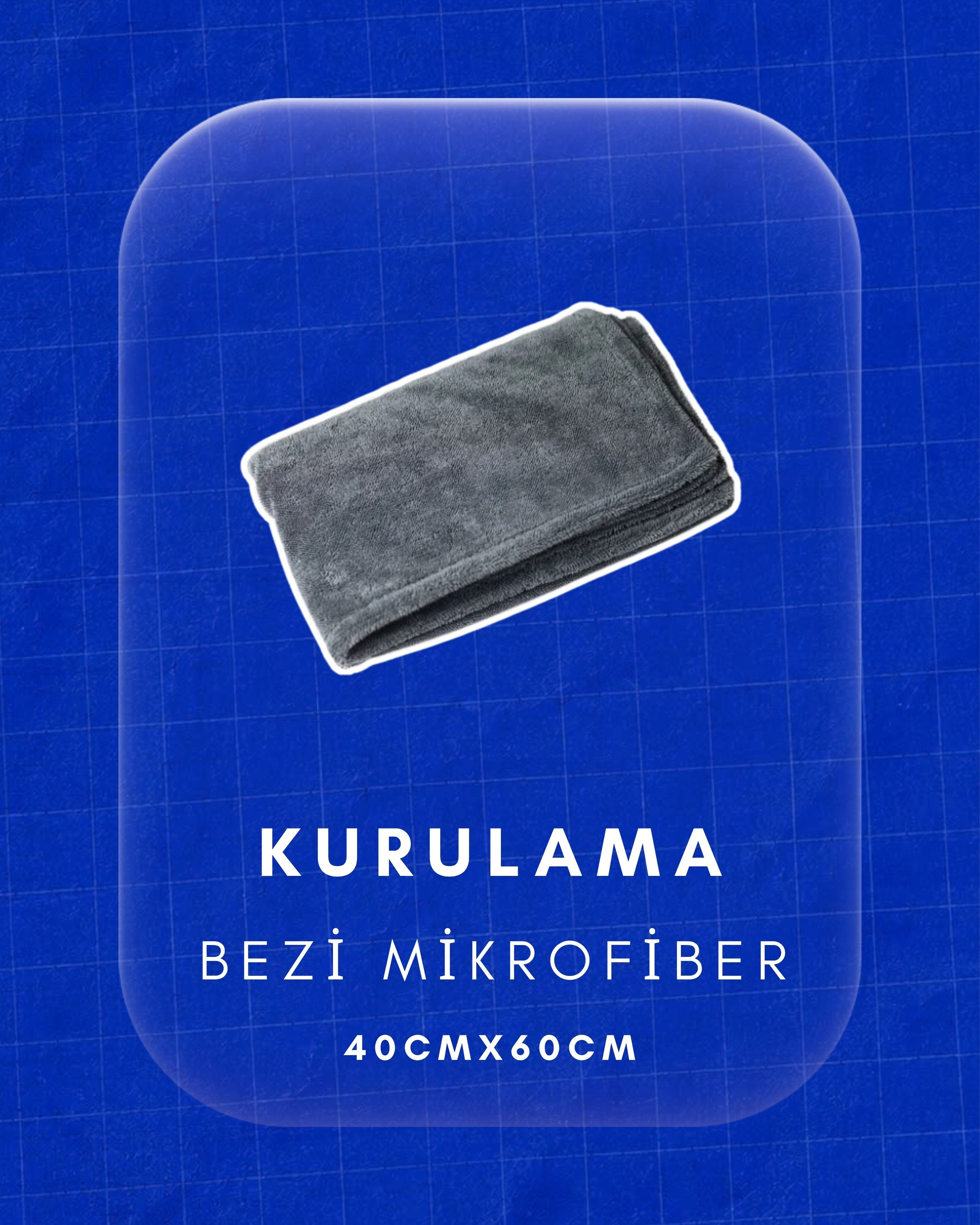 Premium Mikrofiber Araç Kurulama Bezi Havlusu - 40x60 cm İz Bırakmaz